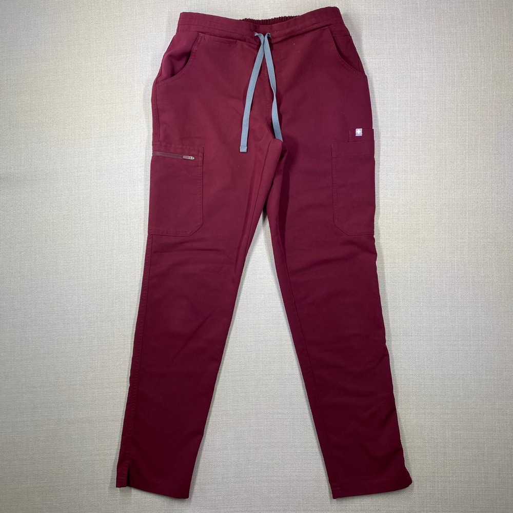 FIGS Technical Collection Maroon Scrub Pants XS